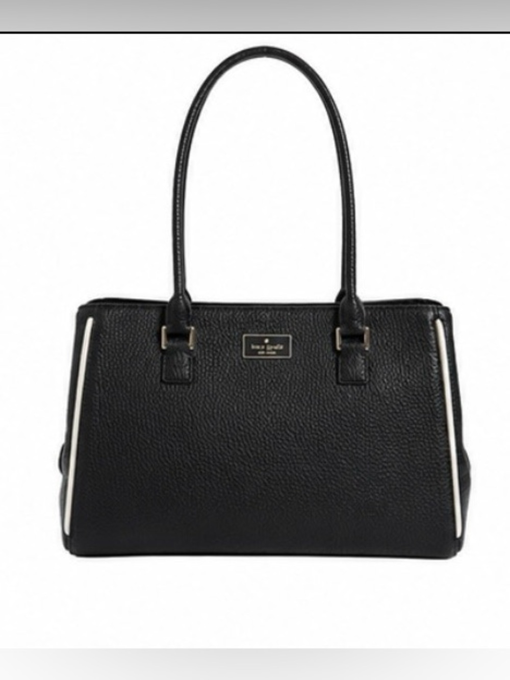 Kate Spade Prospect Place Phila Black Leather work Tote NWOT